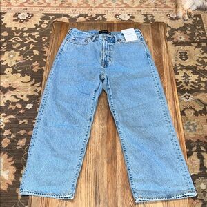 Abercrombie & Fitch Light Blue Authentic Rigid Denim Baggy Jeans
